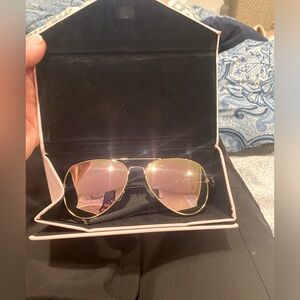 Womens aviator sunglasses with case